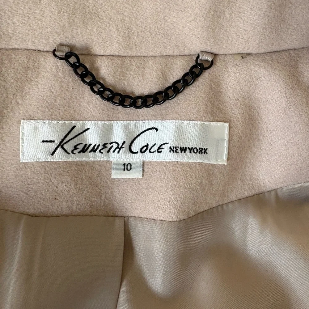 Kenneth Cole New York Wool-Blend Peacoat Sz 10 - Picture 3 of 5